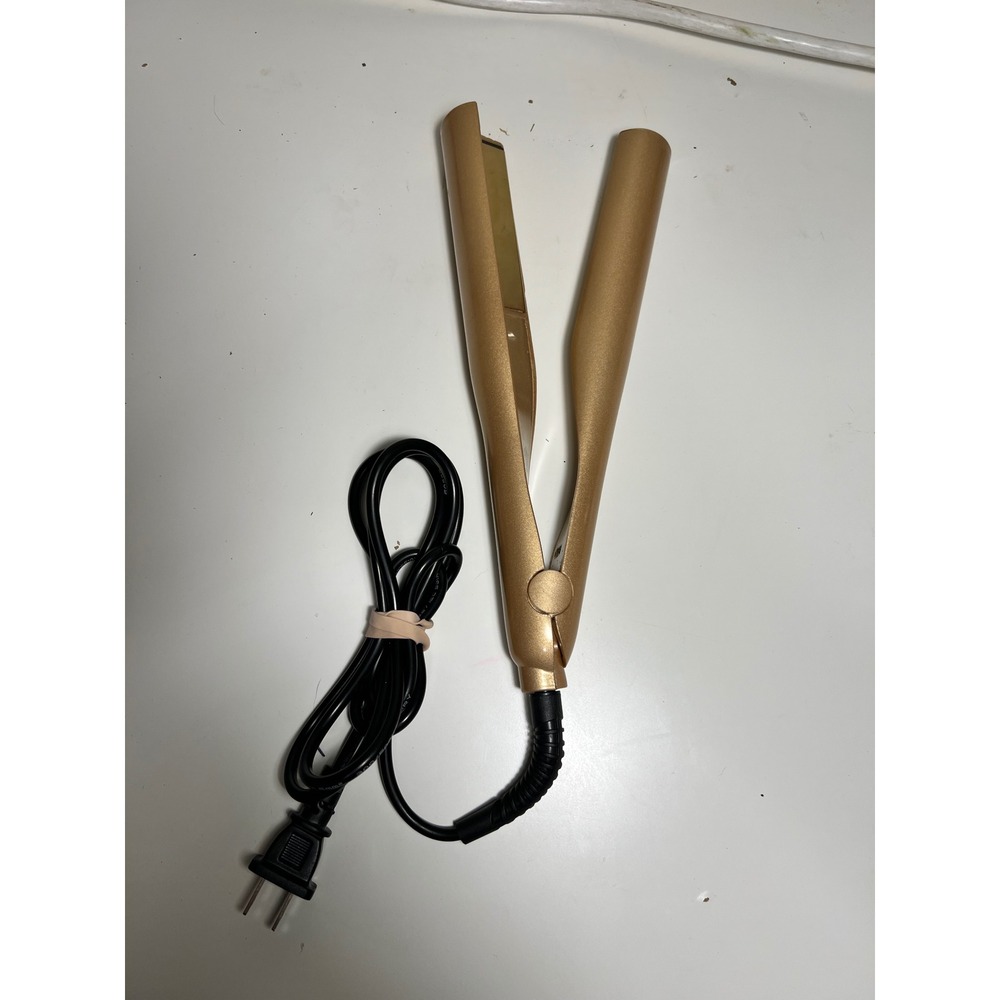 Shenzhen Meiduojiao QL-105 Flat Iron Hair Straightener Gold 2-in-1 Styler